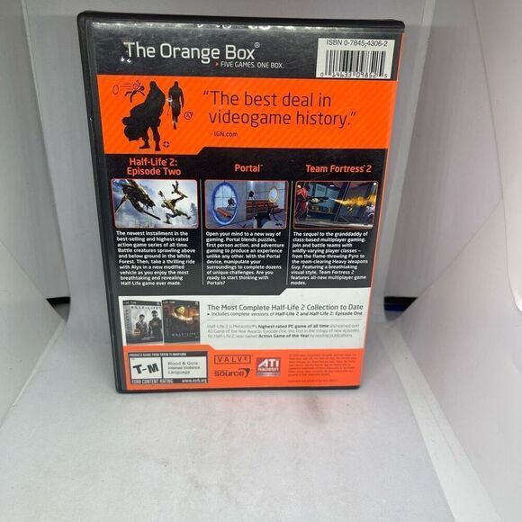 Orange Box Half-Life 2 Video Game (PC, 2007) COMPLETE CIB DVD-ROM - Picture 5 of 5